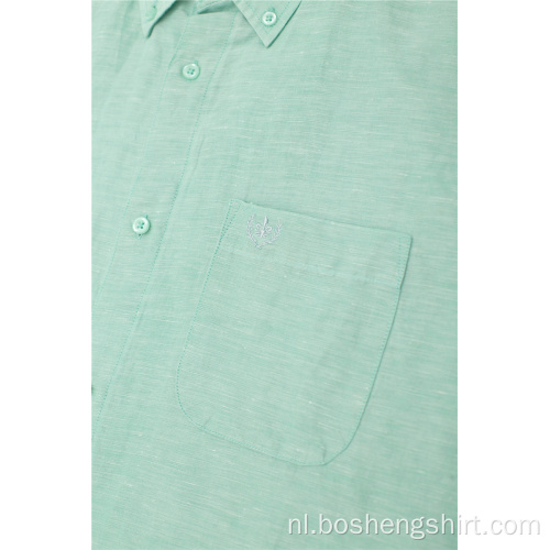 Pure casual slim-fit overhemden met korte mouwen